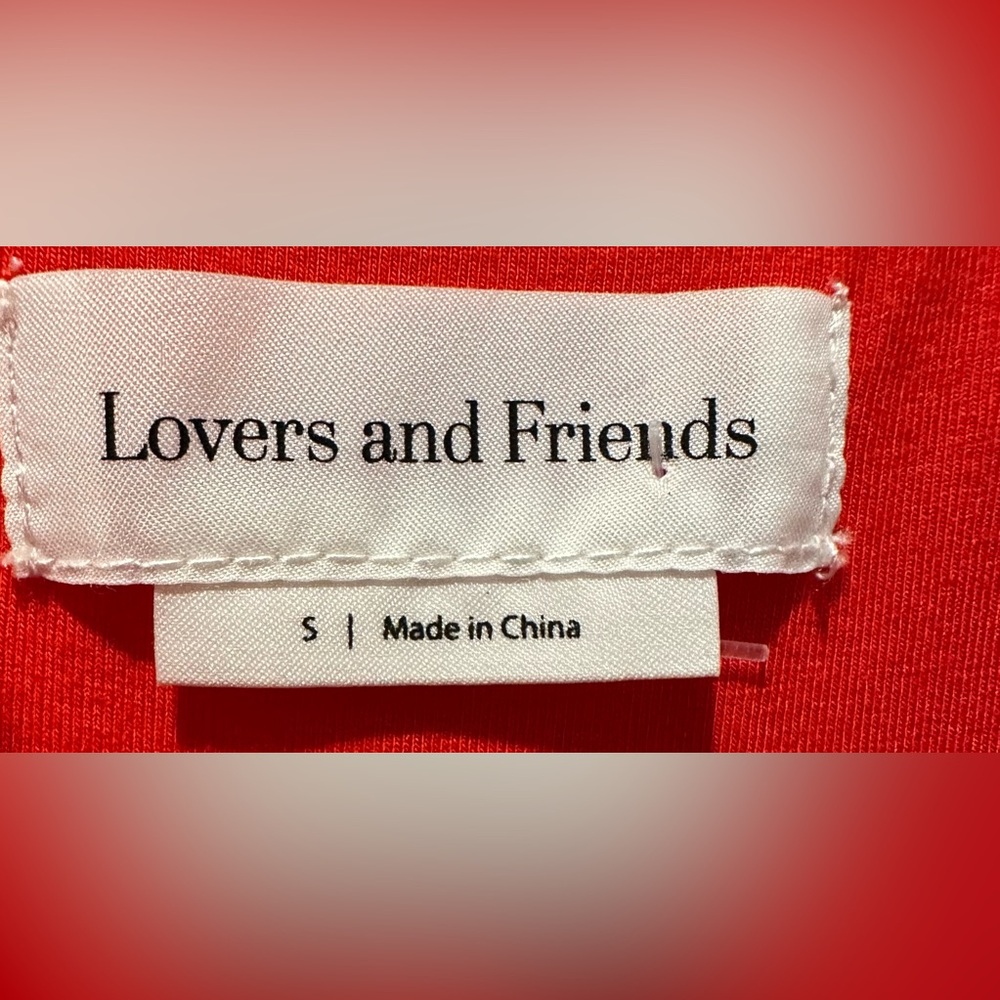 Lovers & Friends Kiki Strappy Red Jersey Maxi Dress Ruched Side & Front Slit ZB8 - Picture 5 of 6